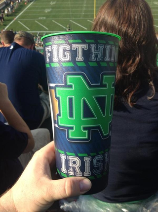 Illustration for article titled Notre Dame Cups Support The "Figthing" Irish